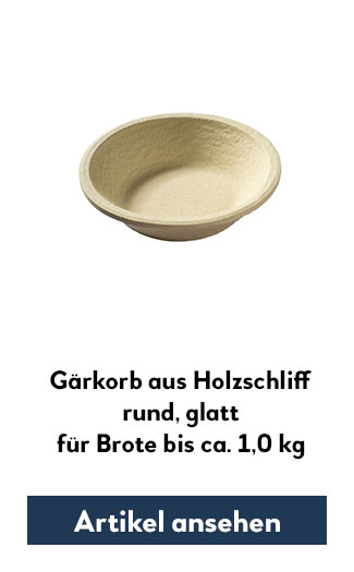 Holzsschliff-Gärkorb (Simperl) glatt, rund für 1000g Teig