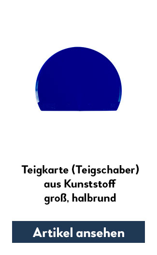 große Kunststoff-Teigkarte, halbrund