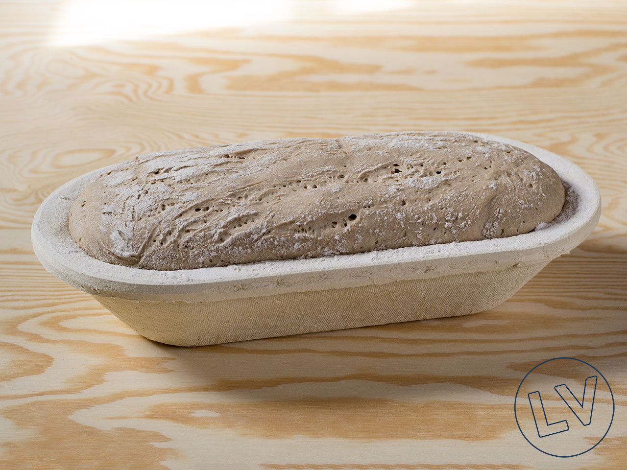 Brotform lang-oval aus Holzschliff